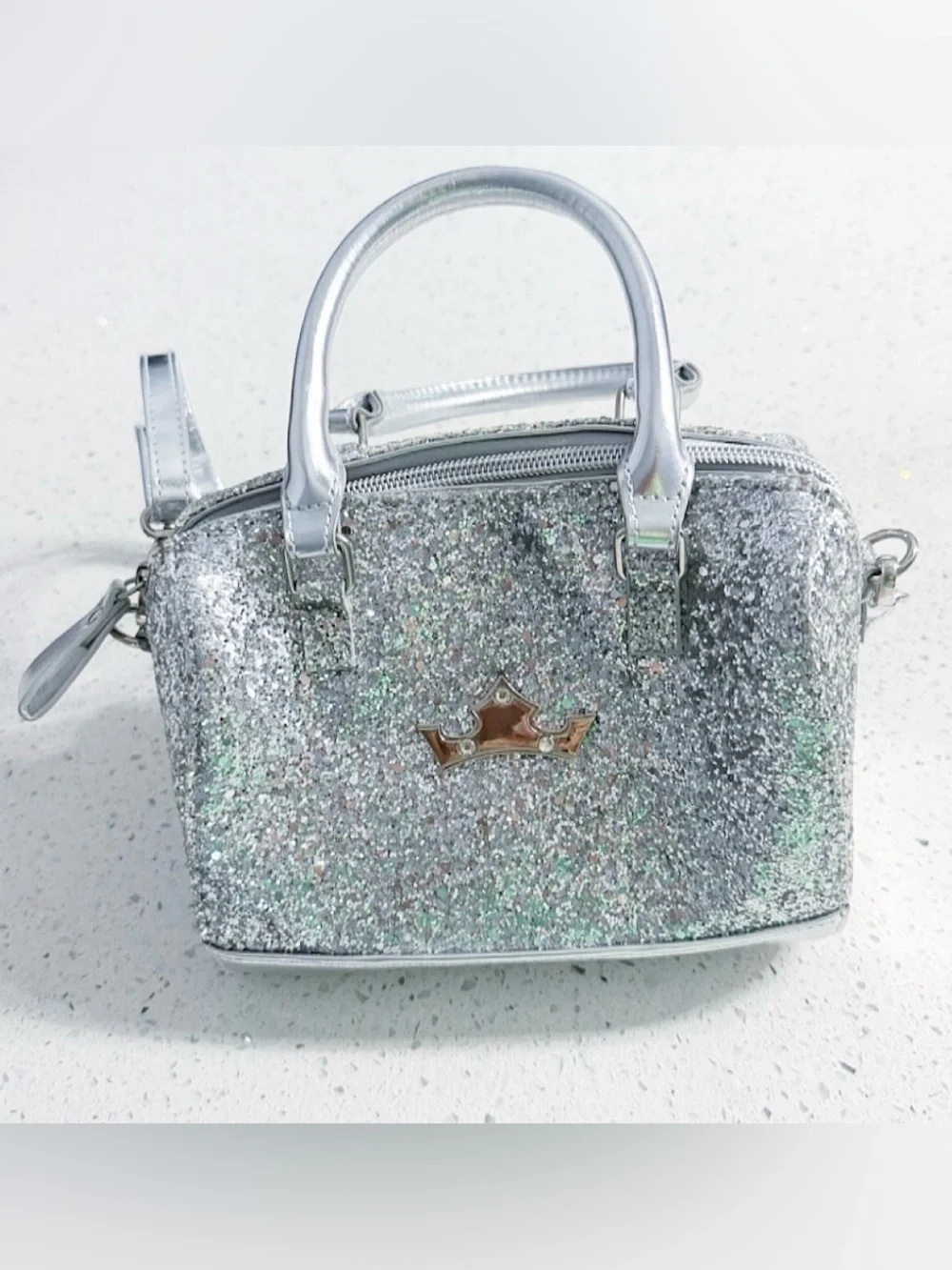 Disney Store Princess Silver Sequin Mini Handbag Crossbody